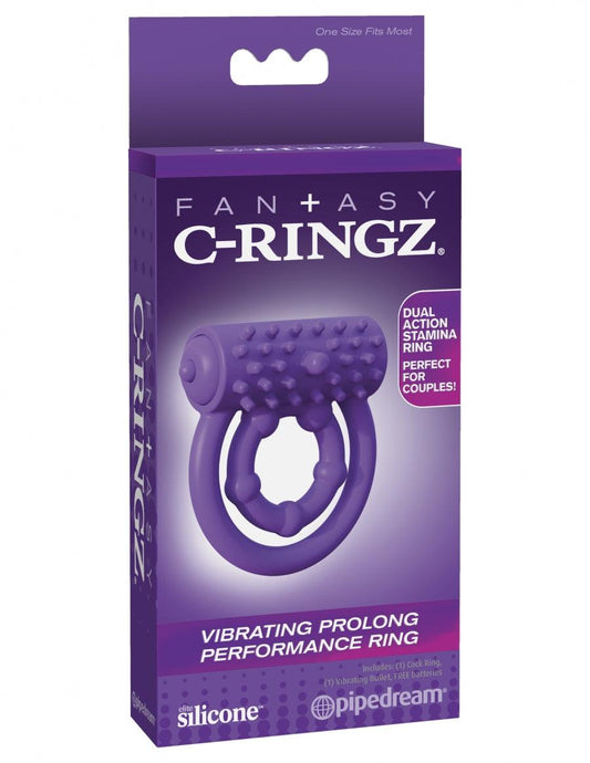Fantasy C-Ringz Vibrating Prolong Performance Ring - Purple - Boink Adult Boutique www.boinkmuskoka.com
