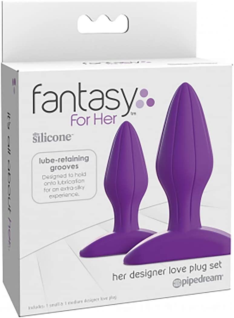 Fantasy for Her - Designer Love Plug Set - Butt Plug Set in Purple - Boink Adult Boutique www.boinkmuskoka.com