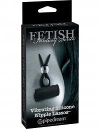 Fetish Fantasy Series Limited Edition Vibrating Silicone Nipple Lassos - Black - Boink Adult Boutique www.boinkmuskoka.com Canada