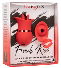 French Kiss Suck & Play Interchangeable Set - Clitoral Stimulator - Boink Adult Boutique www.boinkmuskoka.com