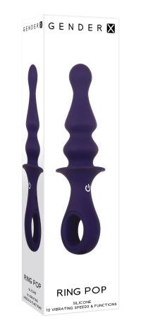 Gender X - Silicone Rechargeable Ring Pop Purple - Boink Adult Boutique www.boinkmuskoka.com