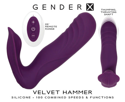 Gender X Velvet Hammer Wearable Vibrator - Boink Adult Boutique www.boinkmuskoka.com