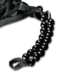 Hookup Panties Crotchless Pleasure Pearls- Fits Size S-L Black - Boink Adult Boutique www.boinkmuskoka.com