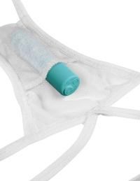 Hookup Panties with Remote - Bow-Tie G-String - White/Blue - 2 Sizes - Boink Adult Boutique www.boinkmuskoka.com