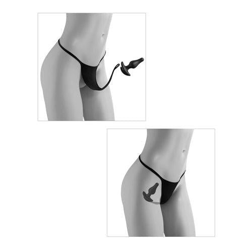 Hookup Plug Backless Love Garter Panties - BLACK FITS S-L - Boink Adult Boutique www.boinkmuskoka.com