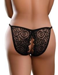 Hookup Vibrating Panties with Remote - Lace Peek-a-Boo - Fits Size S-L Black - Boink Adult Boutique www.boinkmuskoka.com