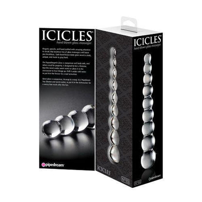 ICICLES - NO. 2 - HAND BLOWN GLASS MASSAGER - CLEAR - Boink Adult Boutique www.boinkmuskoka.com