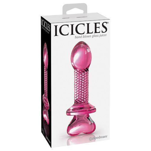 Icicles - No. 82 - 6 Inch Handcrafted Glass Anal Probe - Pink - Boink Adult Boutique www.boinkmuskoka.com