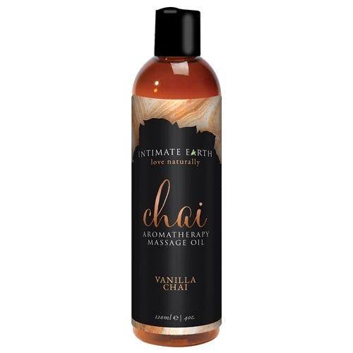 Intimate Earth - Chai Aromatherapy Massage Oil - Vanilla Chai - Boink Adult Boutique www.boinkmuskoka.com