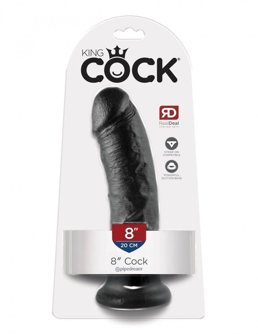 King Cock - Cock Dildo - Suction Cup Base & Harness Compatible - Multiple Sizes & Colours - Boink Adult Boutique www.boinkmuskoka.com