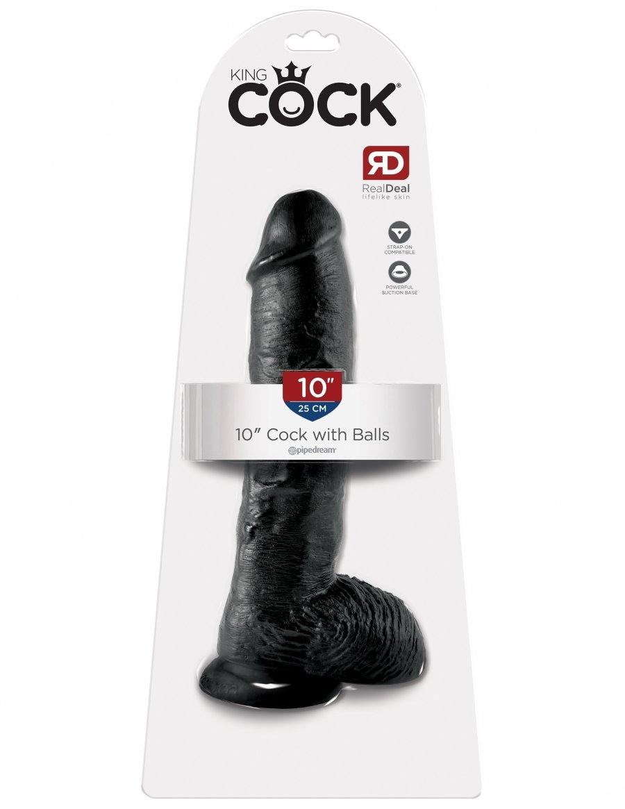 King Cock - Cock W/ Balls - Suction Cup Base & Harness Compatible - Multiple Colours & Sizes - Boink Adult Boutique www.boinkmuskoka.com