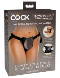 King Cock Elite Comfy Body Dock Strap-On Harness - Boink Adult Boutique www.boinkmuskoka.com