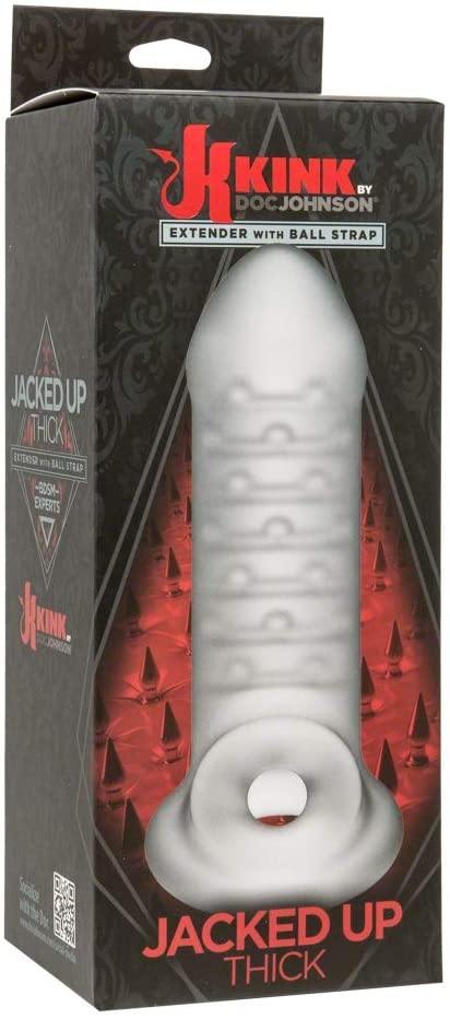 Kink - Jacked Up Thick Extender w/ball strap - In-Store/Curbside Pickup Item - Boink Adult Boutique www.boinkmuskoka.com