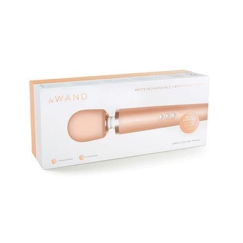 Le Wand Petite rechargeable Wand Massager - Rose Gold or Violet - Boink Adult Boutique www.boinkmuskoka.com