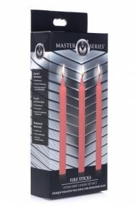 Master Series Fetish Drip Candles 3 Pack - Red or Black - Boink Adult Boutique www.boinkmuskoka.com