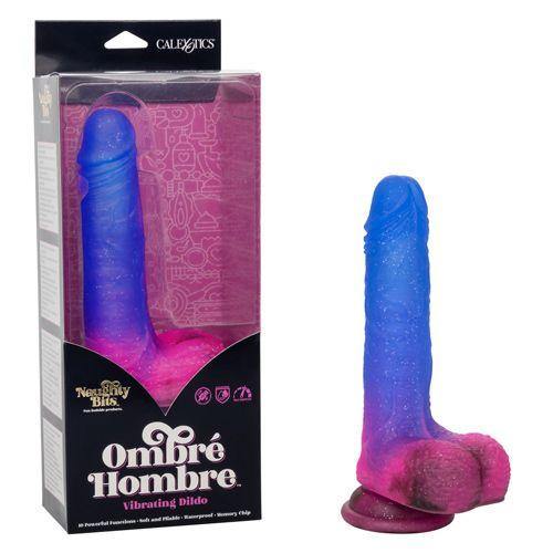 Naughty Bits 10 Function Ombre Hombre Waterproof Vibrating Dildo - Purple - 2 Sizes - Boink Adult Boutique www.boinkmuskoka.com