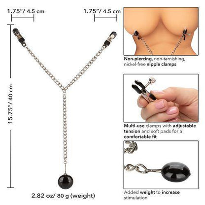 Nipple Play Weighted Disc Nipple Clamps - Boink Adult Boutique www.boinkmuskoka.com