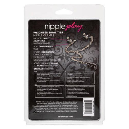 Nipple Play Weighted Dual Tier Nipple Clamps - Boink Adult Boutique www.boinkmuskoka.com