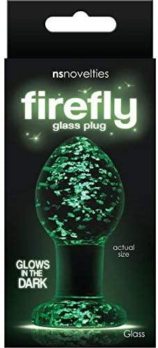 NS - Firefly Glass Plug - Small - Glow in the Dark - In-Store/Curbside Pickup item - Boink Adult Boutique www.boinkmuskoka.com