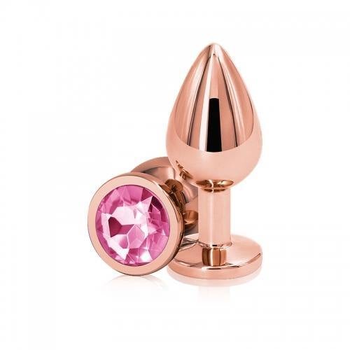 NS - Rear Assets - Rose Gold Crystal - Multiple Crystal Colours and Plug Sizes - Boink Adult Boutique www.boinkmuskoka.com
