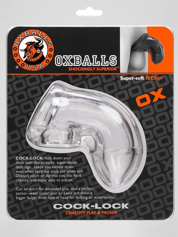 Oxballs - COCK-LOCK - Chastity in clear - Boink Adult Boutique www.boinkmuskoka.com