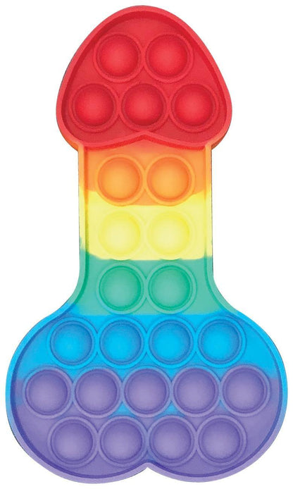 Penis Pop-It Toy - Rainbow - Boink Adult Boutique www.boinkmuskoka.com
