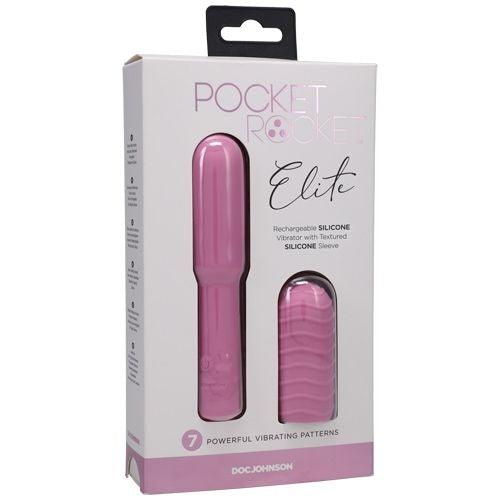 Pocket Rocket - Elite - Rechargeable Mini-Vibe with Removable Sleeve - 3 Colours - Boink Adult Boutique www.boinkmuskoka.com