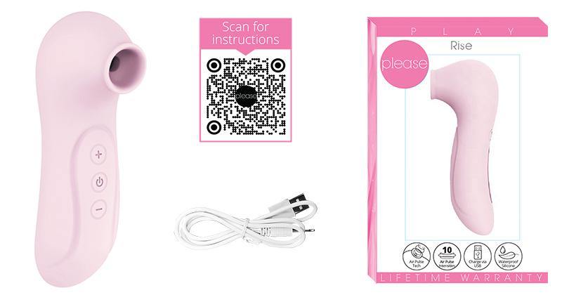 Rise Clitoral Air Stimulator in Petal Pink - Boink Adult Boutique www.boinkmuskoka.com