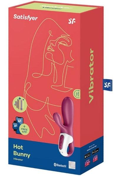 Satisfyer Hot Bunny Vibrator in Berry - Boink Adult Boutique www.boinkmuskoka.com