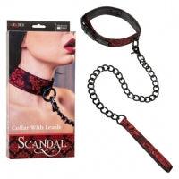 Scandal Collar with Leash - Boink Adult Boutique www.boinkmuskoka.com