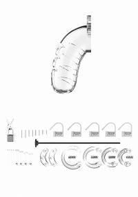 Shots - ManCage - Model 15 - Chastity Cage w Silicone Urethal Sounding - Multiple Sizes - Boink Adult Boutique www.boinkmuskoka.com