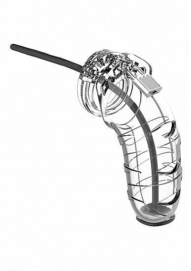 Shots - ManCage - Model 15 - Chastity Cage w Silicone Urethal Sounding - Multiple Sizes - Boink Adult Boutique www.boinkmuskoka.com
