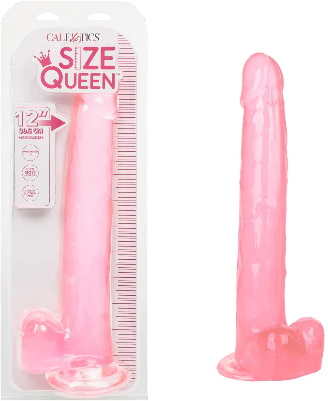 Size Queen Dong 12"/30.5 cm by Calexotics - 2 Colours - Boink Adult Boutique www.boinkmuskoka.com