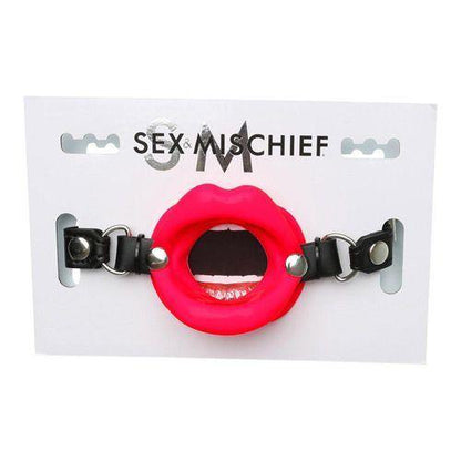 Sportsheets - Sex and Mischief Silicone Lips Mouth Gag - Red - Boink Adult Boutique www.boinkmuskoka.com