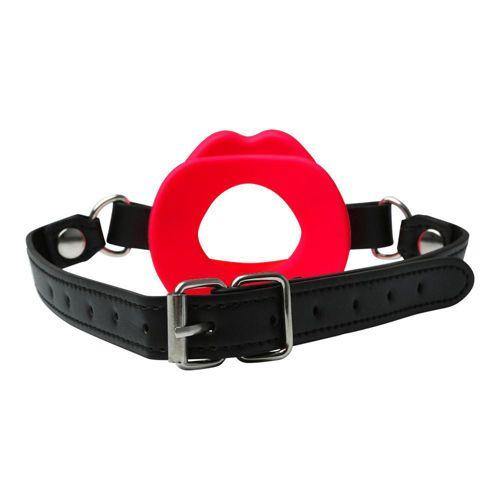 Sportsheets - Sex and Mischief Silicone Lips Mouth Gag - Red - Boink Adult Boutique www.boinkmuskoka.com