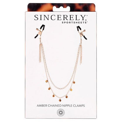 Sincerely - Amber Chain Nipple Jewelry - Boink Adult Boutique www.boinkmuskoka.com