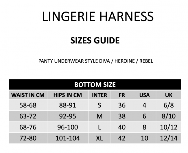 StrapOnMe Harness Lingerie Rebel with Garter Belts - 3 Sizes - Boink Adult Boutique www.boinkmuskoka.com