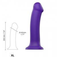 StrapOnMe Semi-Realistic Dual Density Bendable Dildo Purple - Many Colours & 4 Sizes - Boink Adult Boutique www.boinkmuskoka.com