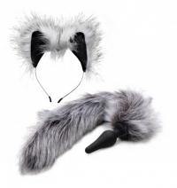 Tailz - Grey Wolf Butt Plug Tail and Ears Set - Boink Adult Boutique www.boinkmuskoka.com