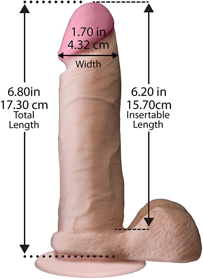 The Realistic Cock - With Removable Vac-U-Lock Suction Cup 6 Inch - Boink Adult Boutique www.boinkmuskoka.com