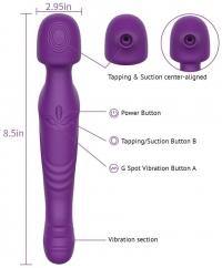 Tracy's Dog - G Spot Clitoral Sucking Vibrator Purple Dual Vibe - Boink Adult Boutique www.boinkmuskoka.com