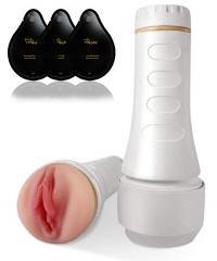 Tracy's Dog - Male Masturbators Cup - Sam Cup with 3 Pack Lube - Black or White - Boink Adult Boutique www.boinkmuskoka.com