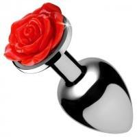 XR - Red Rose - Medium Anal Plug - W/ In-Store/Curbside Pickup option - Boink Adult Boutique www.boinkmuskoka.com