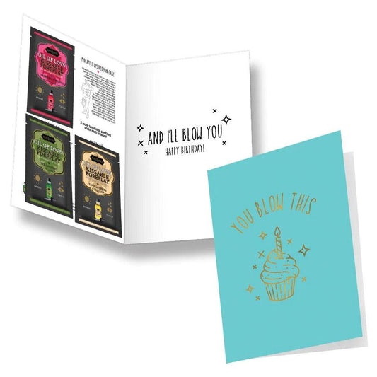 YOU BLOW THIS Card | Includes Samples, tips and cheeky card | Kama Sutra - Boink Adult Boutique www.boinkmuskoka.com Canada